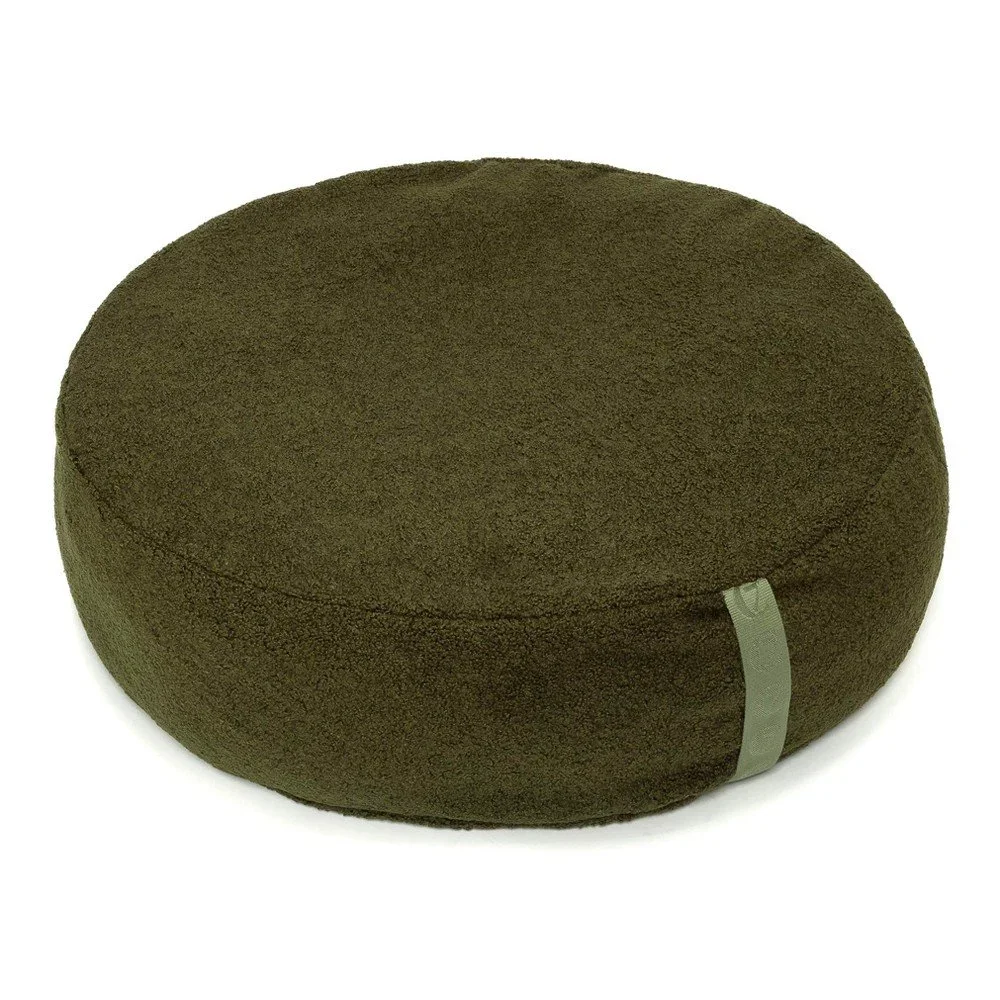 Tmavě zelený plyšový pelíšek pro psa ø 90 cm Pouf L – Cloud7 v:1644818