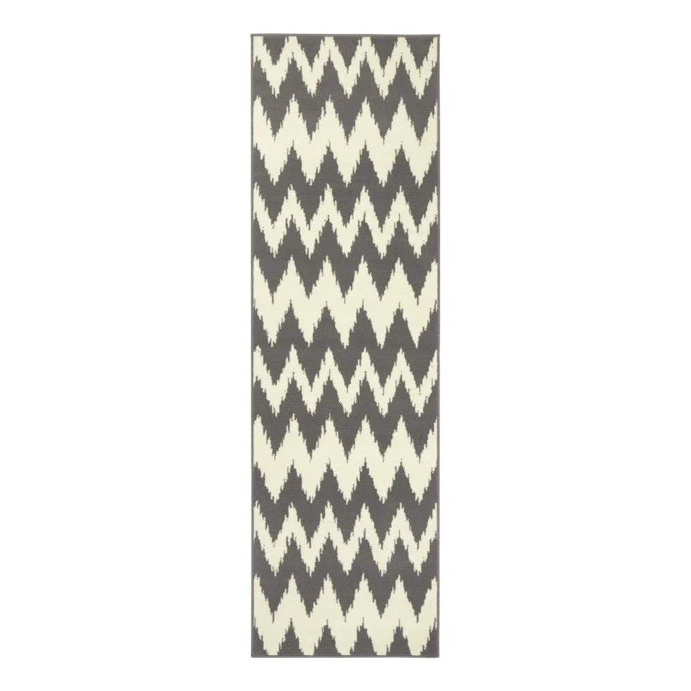 Šedo-bílý běhoun Hanse Home Rachel, 80 x 350 cm v:1026720