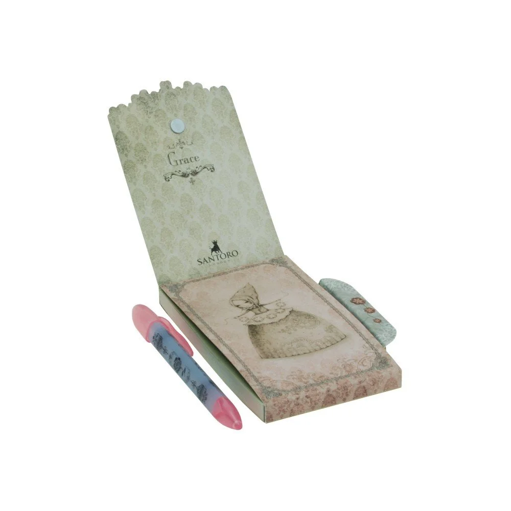 Set zápisníku s magnetickým zapínáním a pera Santoro London Mirabelle Grace v:883862