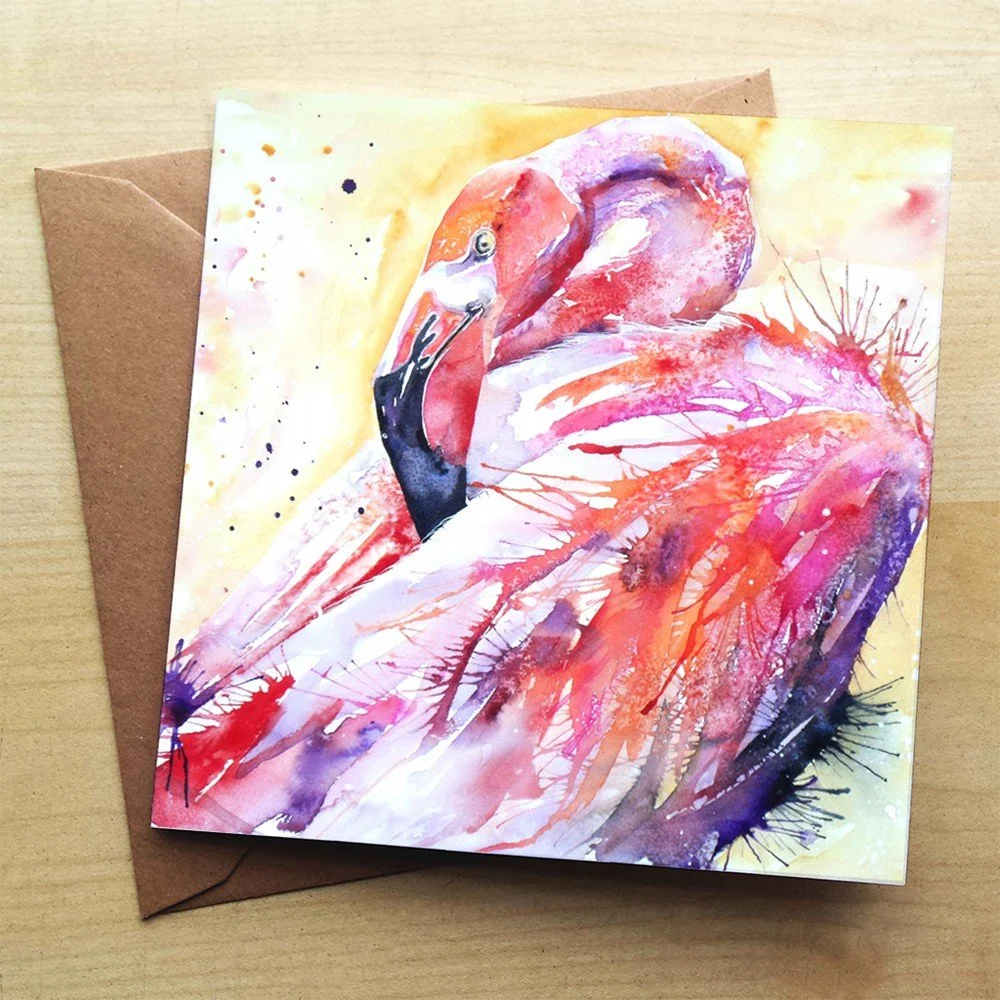 Přáníčko Wraptious London Flamingo v:723726