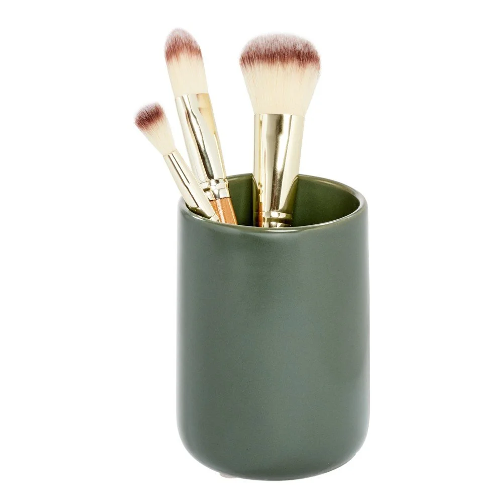 Zelený keramický kelímek na zubní kartáčky iDesign Vanity v:1407689