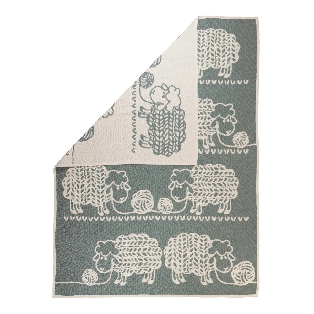 Žakárová deka Knitted Sheep Grey v:694000