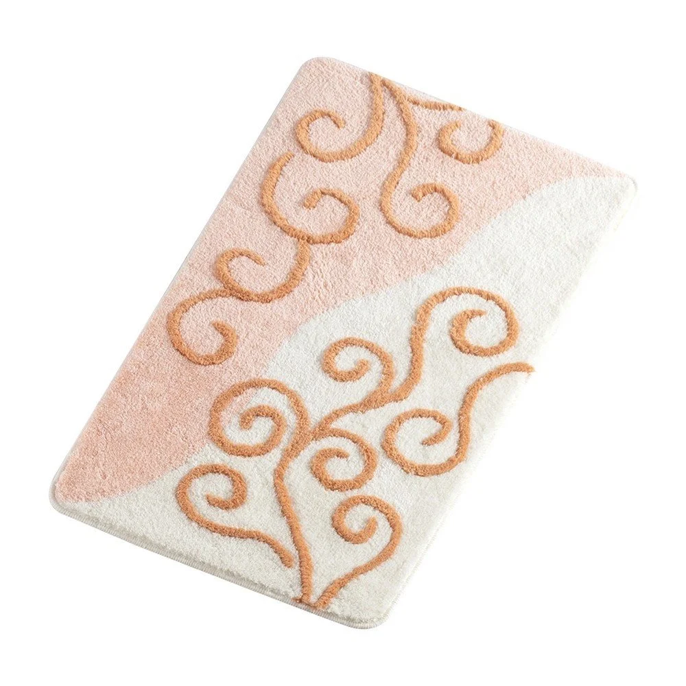 Světle růžová koupelnová předložka Noe Sa Bath Mat Cermo, 60 x 100 cm v:1156380