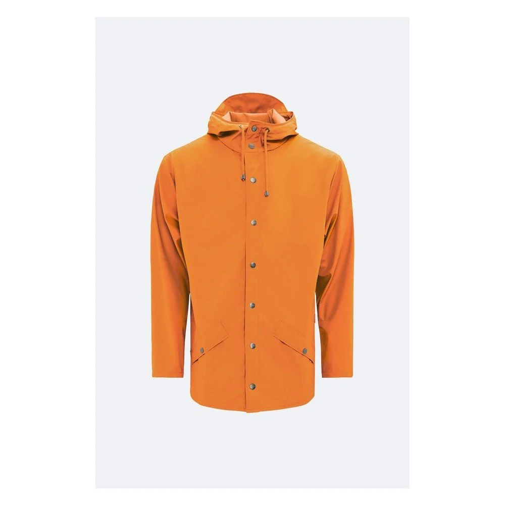 Oranžová unisex bunda s vysokou voděodolností Rains Jacket, velikost L / XL v:1160618