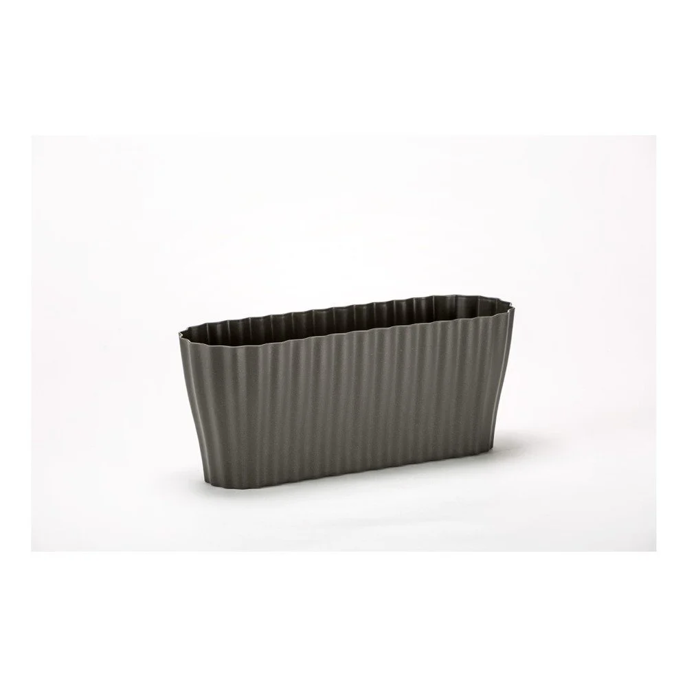 Antracitově šedý květináč Plastia Tirola, délka 38 cm v:1145372 Antracitově šedý květináč Plastia Tirola, délka 38 cm v:1145372