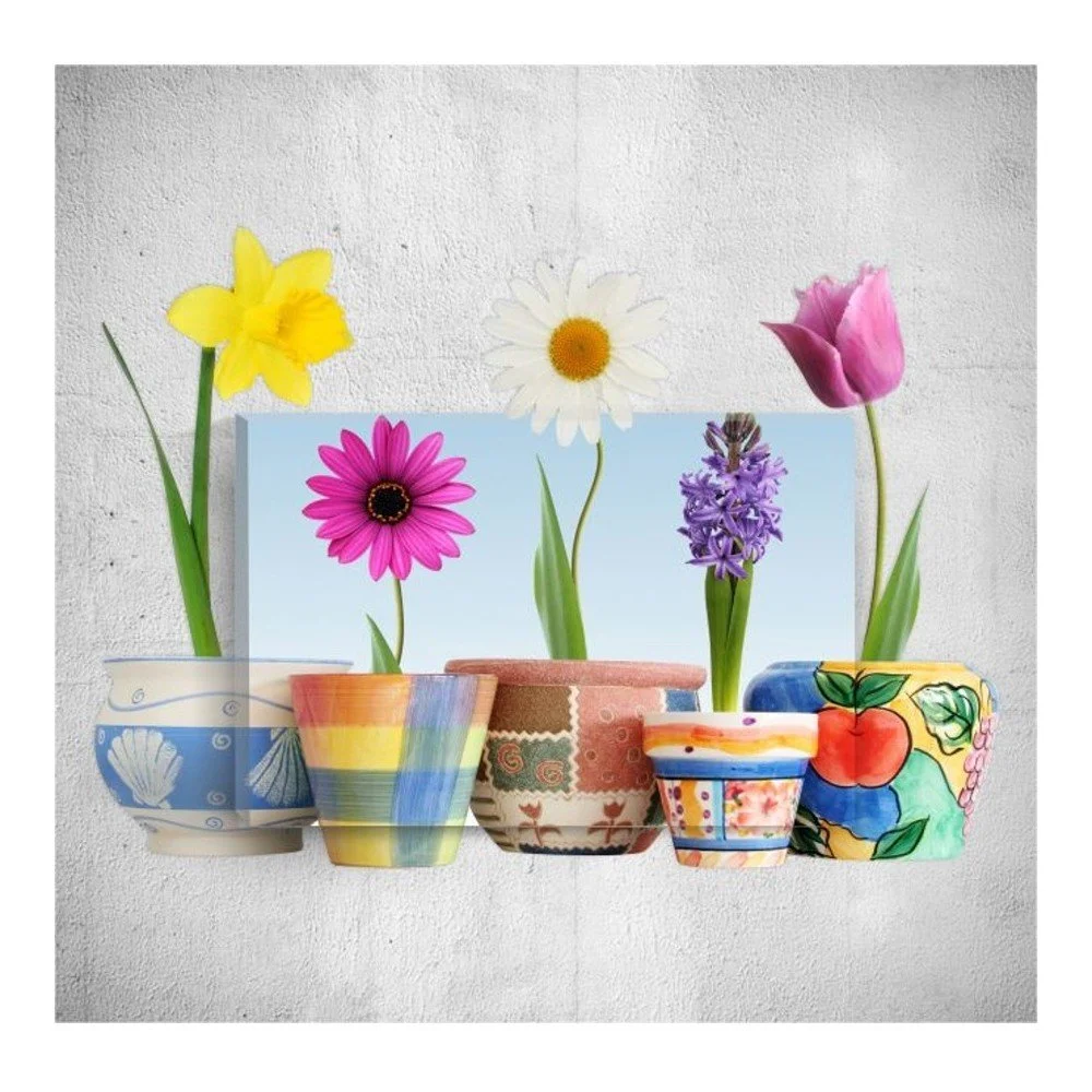 Nástěnný 3D obraz Mosticx Colourful Flowers, 40 x 60 cm v:1091118