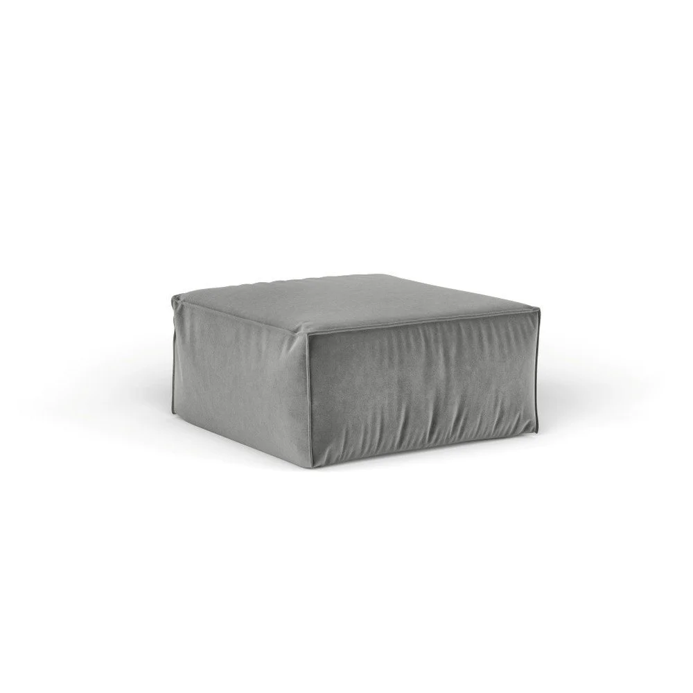 Šedý puf Cosmopolitan Design Florida, 65 x 65 cm v:1300240