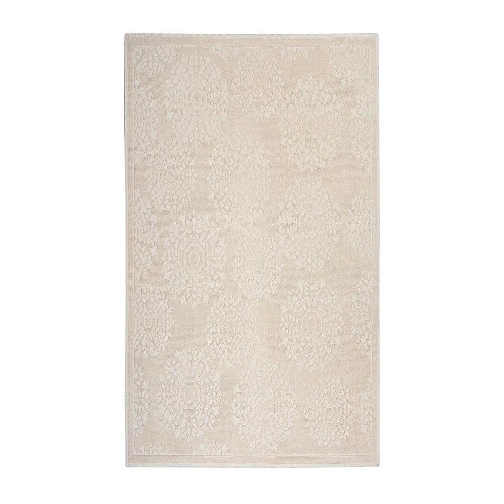 Krémový bavlněný koberec Floorist Papatya, 80 x 300 cm v:952994