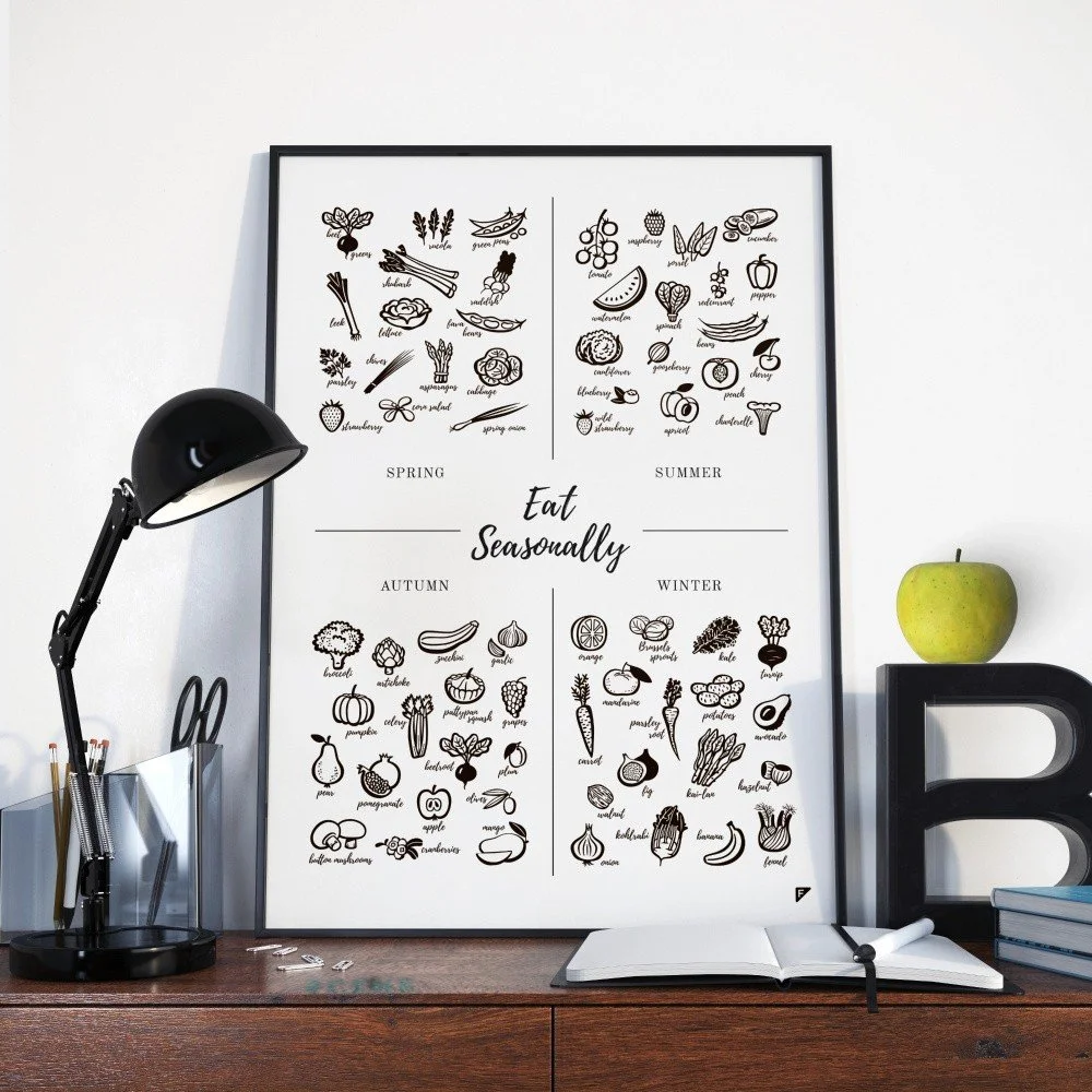 Plakát Follygraph Eat Seasonally, 42 x 59 cm v:811462
