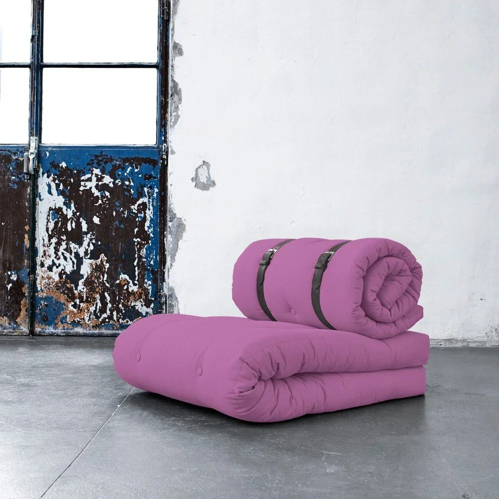 Variabilní křeslo s koženými pásky Karup Buckle Up Taffy Pink v:998266