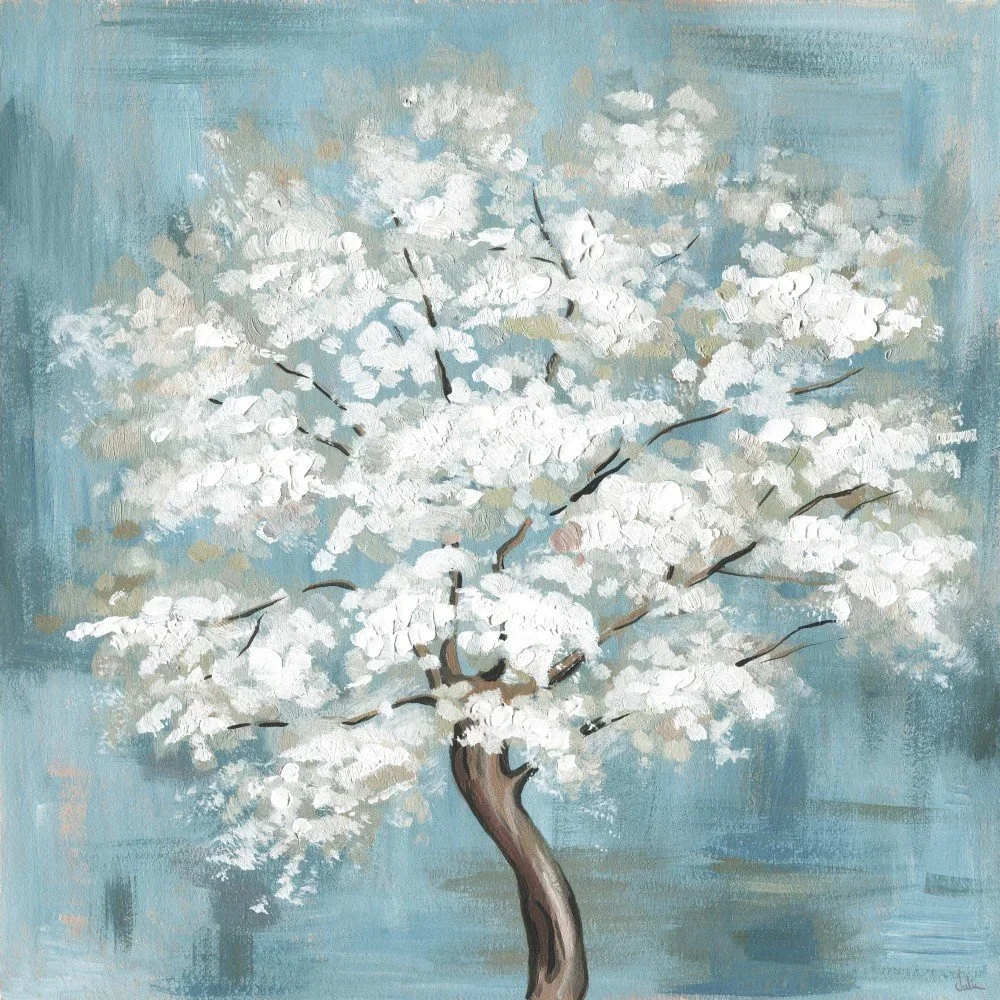 Obraz na plátně Marmont Hill Sakura Blau, 61 x 61 cm v:1078832