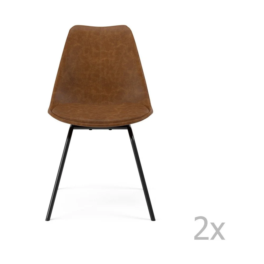 Sada 2 hnědých jídelních židlí Tenzo Gina Triangle v:1274840