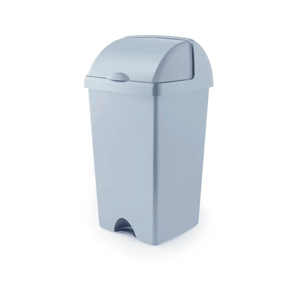 Šedý odpadkový koš z recyklovaného plastu Addis Eco Range, 50 l v:1309612