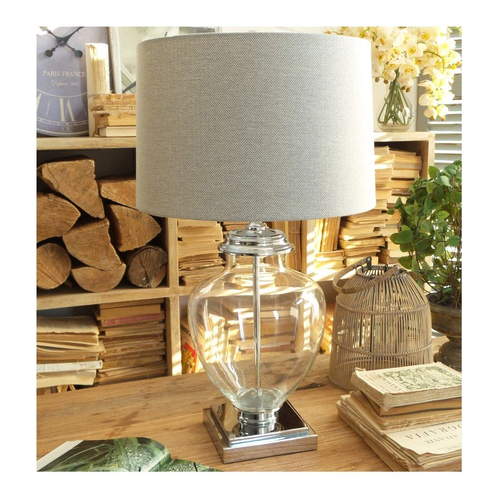 Stolní lampa Orchidea Milano Grey Flask v:746960