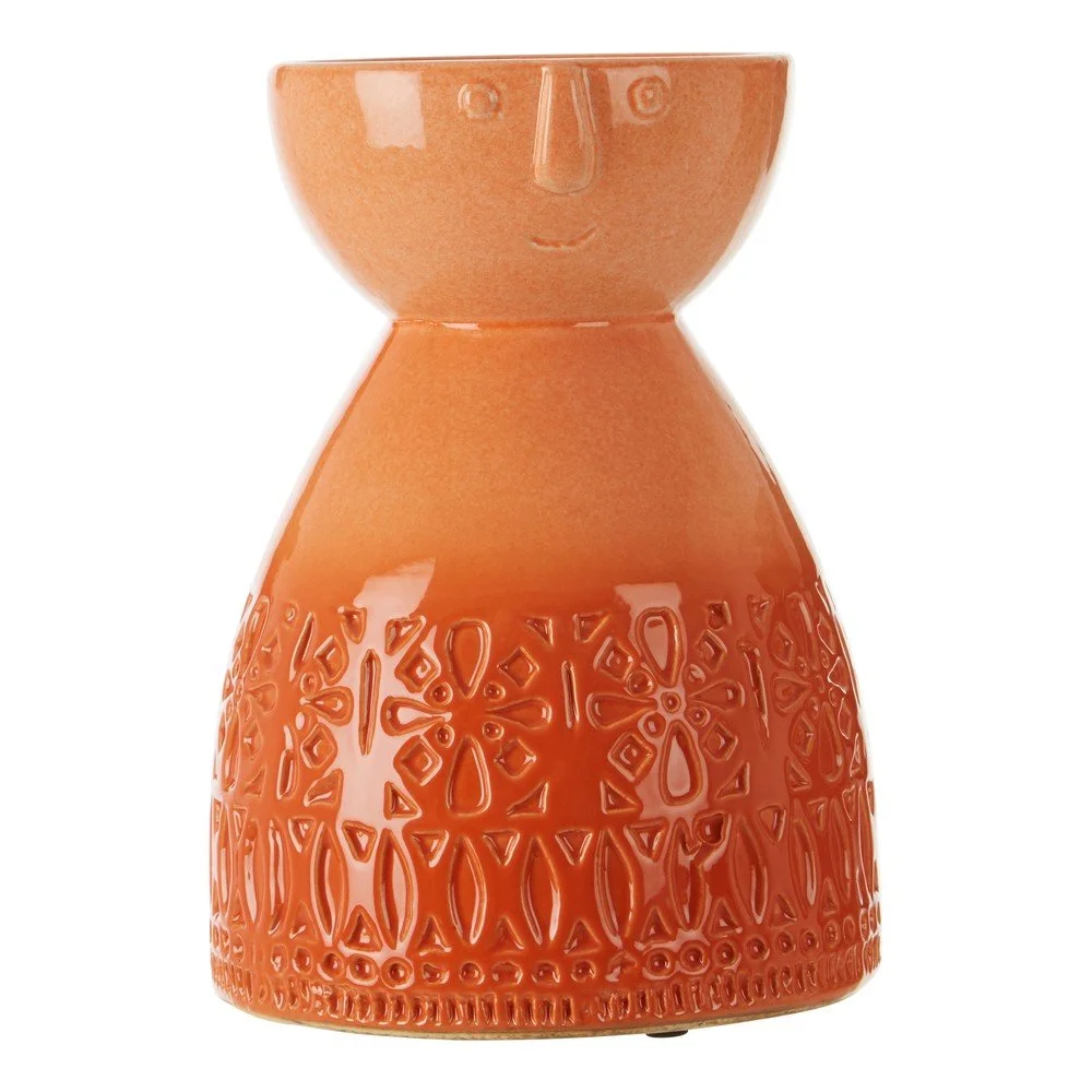 Oranžová váza z kameniny Premier Housewares Mimo v:1356755