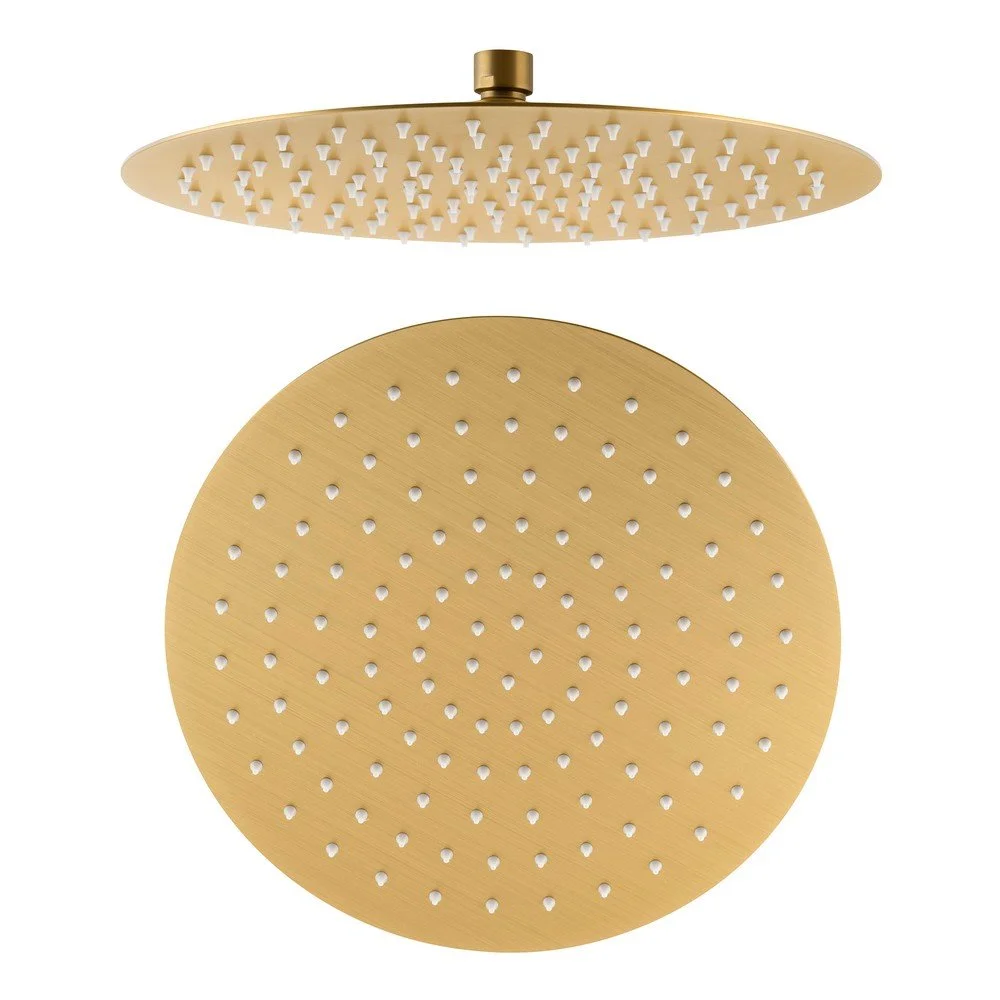 Hlavová sprcha z nerezové oceli ve zlaté barvě ø 30 cm Slim – Sapho v:1685522 Hlavová sprcha z nerezové oceli ve zlaté barvě ø 30 cm Slim – Sapho v:1685522