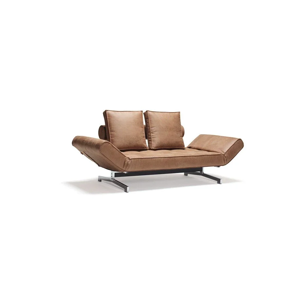 Hnědá polohovatelná lenoška Innovation Ghia Chrome Faunal Brown v:1305894