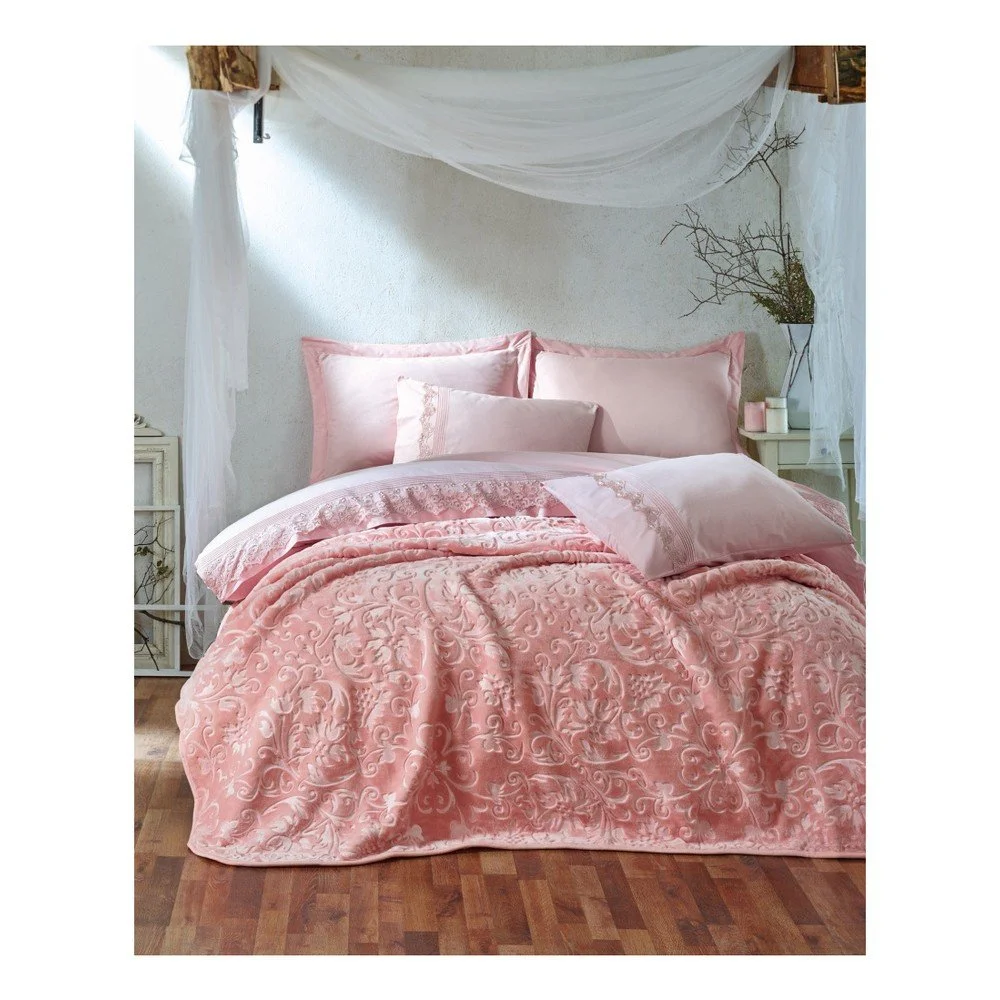 Set bavlněného povlečení na dvoulůžko s prostěradlem Tria, 200 x 220 cm v:1012540