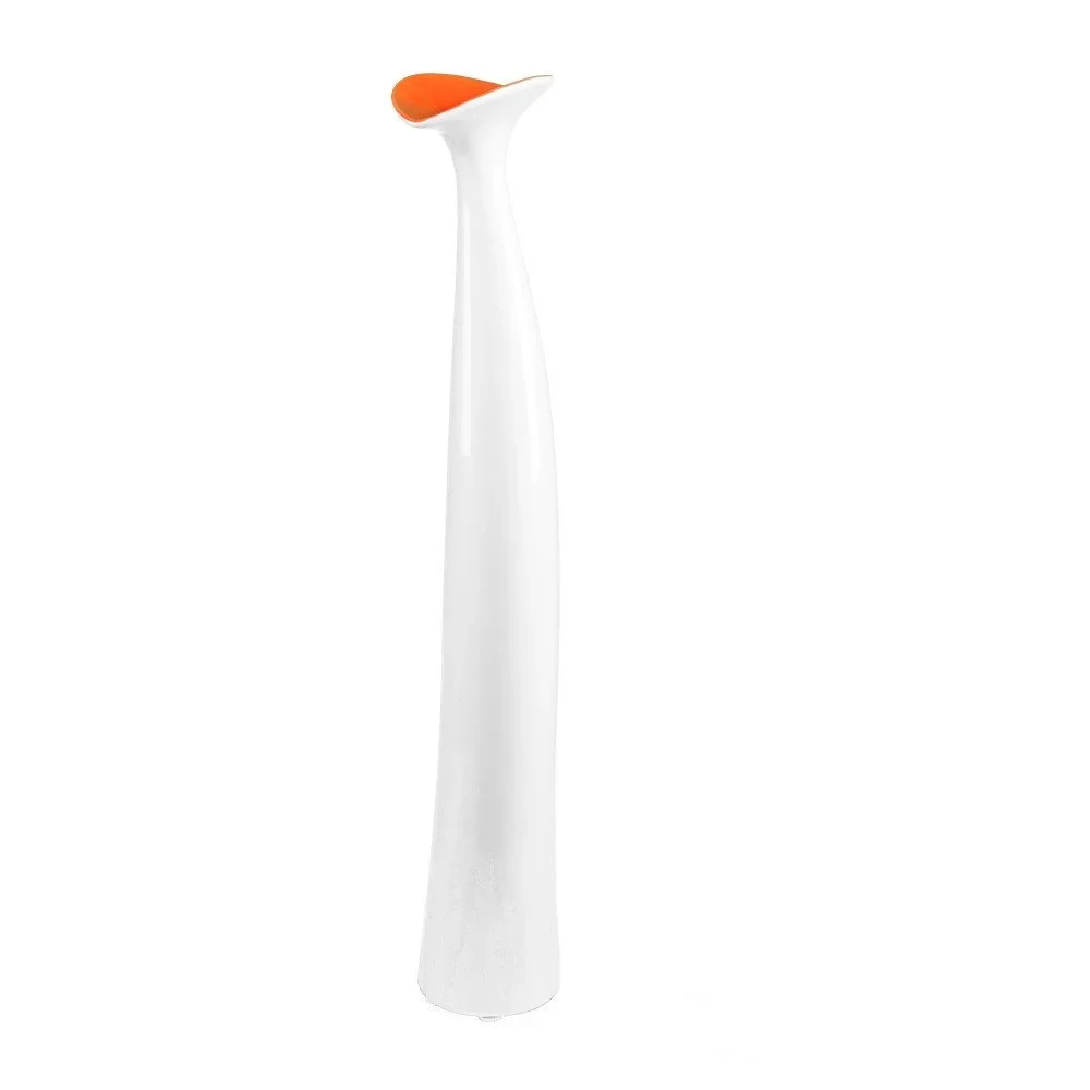 Bílá keramická váza s oranžovým detailem Mauro Ferretti Mica, výška 61 cm v:883610