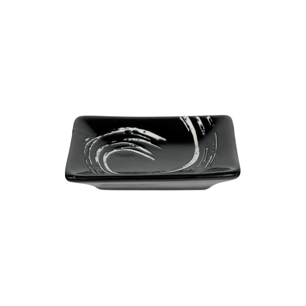 Černý obdélníkový talíř Tokyo Design Studio Maru, 9,5 x 6,7 cm v:1238554