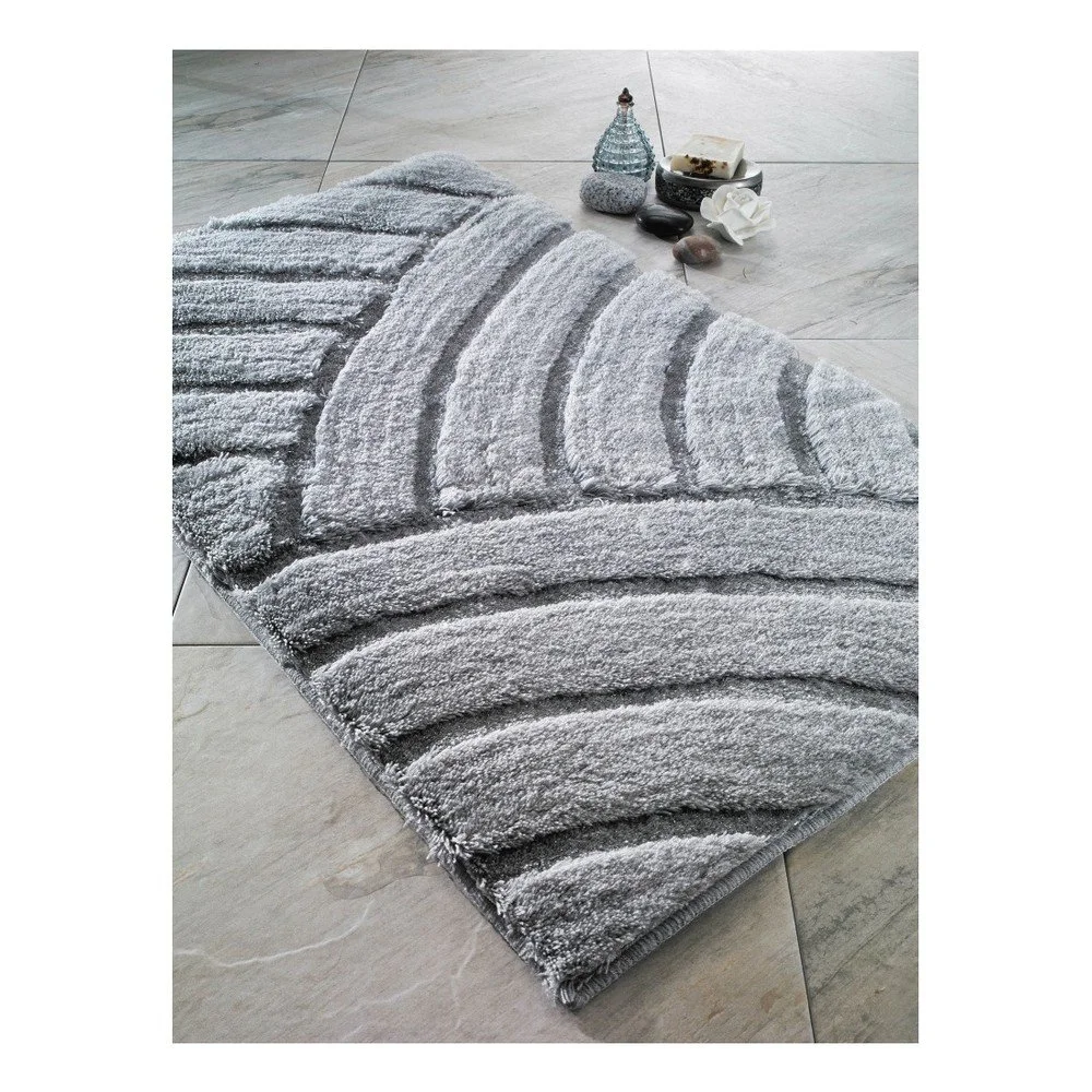 Šedá koupelnová předložka Confetti Bathmats Karya, 60 x 100 cm v:763366