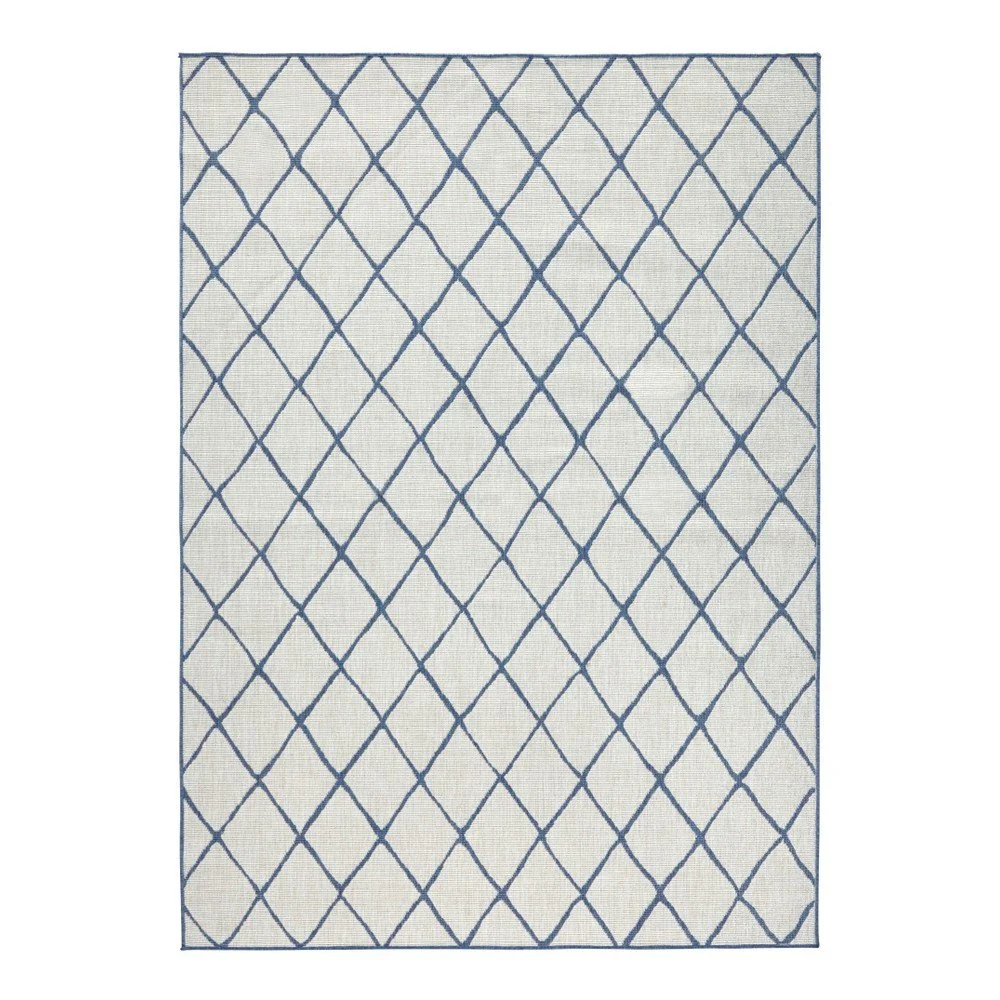Modro-krémový venkovní koberec NORTHRUGS Malaga, 120 x 170 cm v:978850