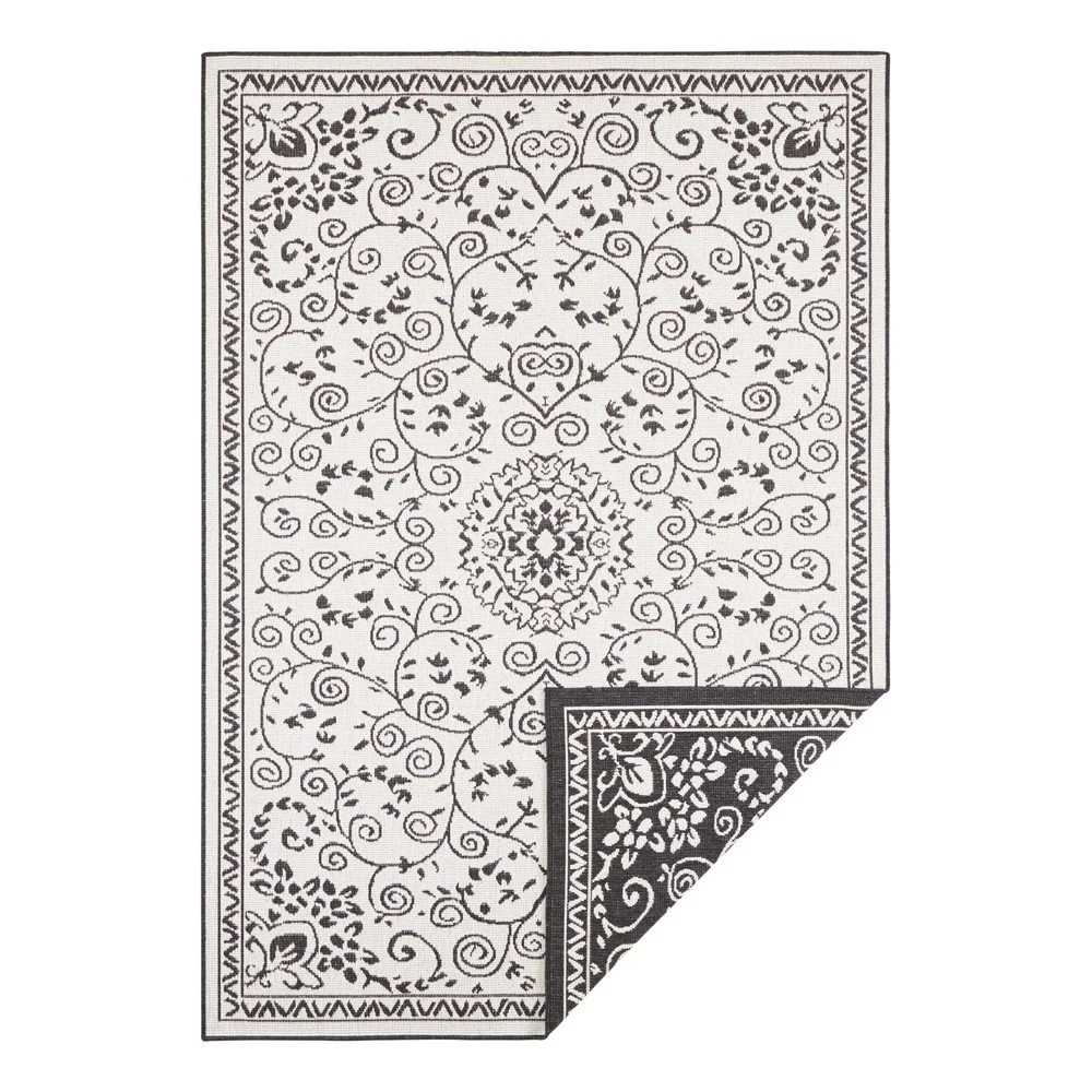 Černo-krémový venkovní koberec NORTHRUGS Leyte, 200 x 290 cm v:1337897