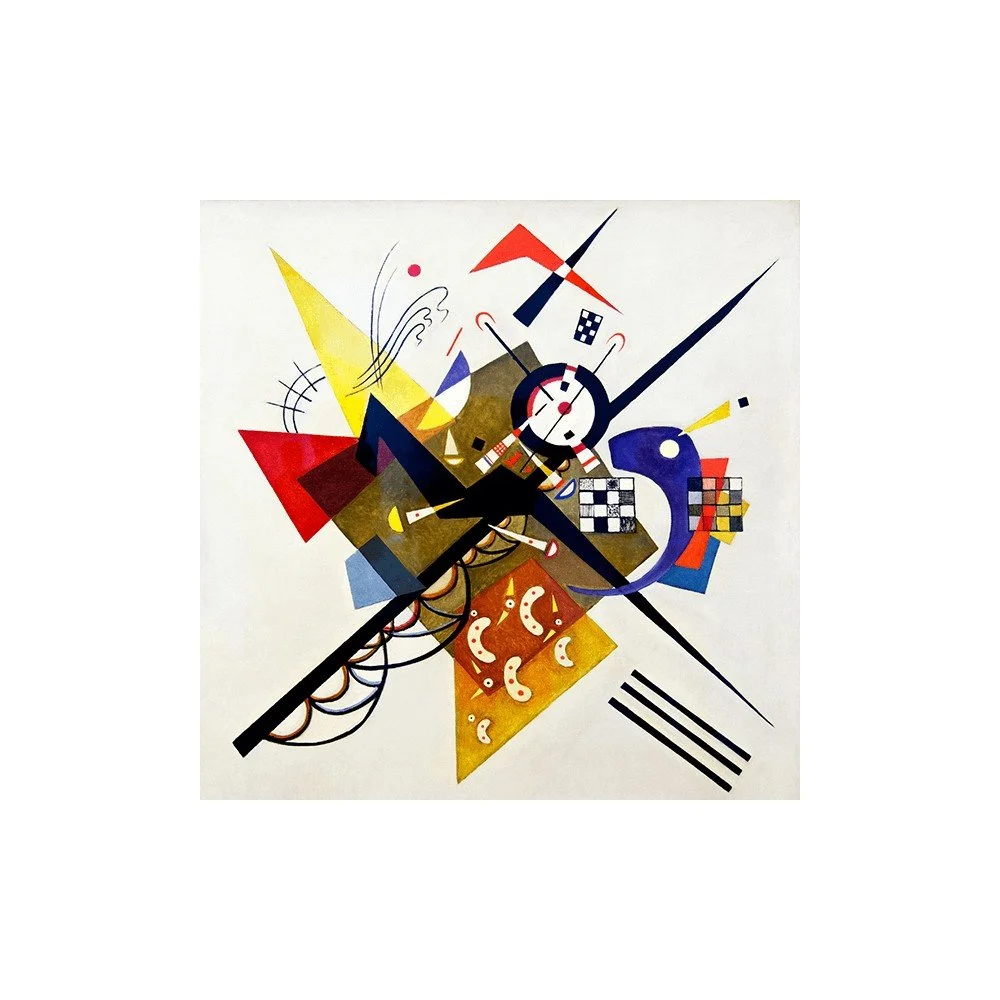 Reprodukce obrazu Vasilije Kandinského V bílé, 45 x 45 cm v:767858
