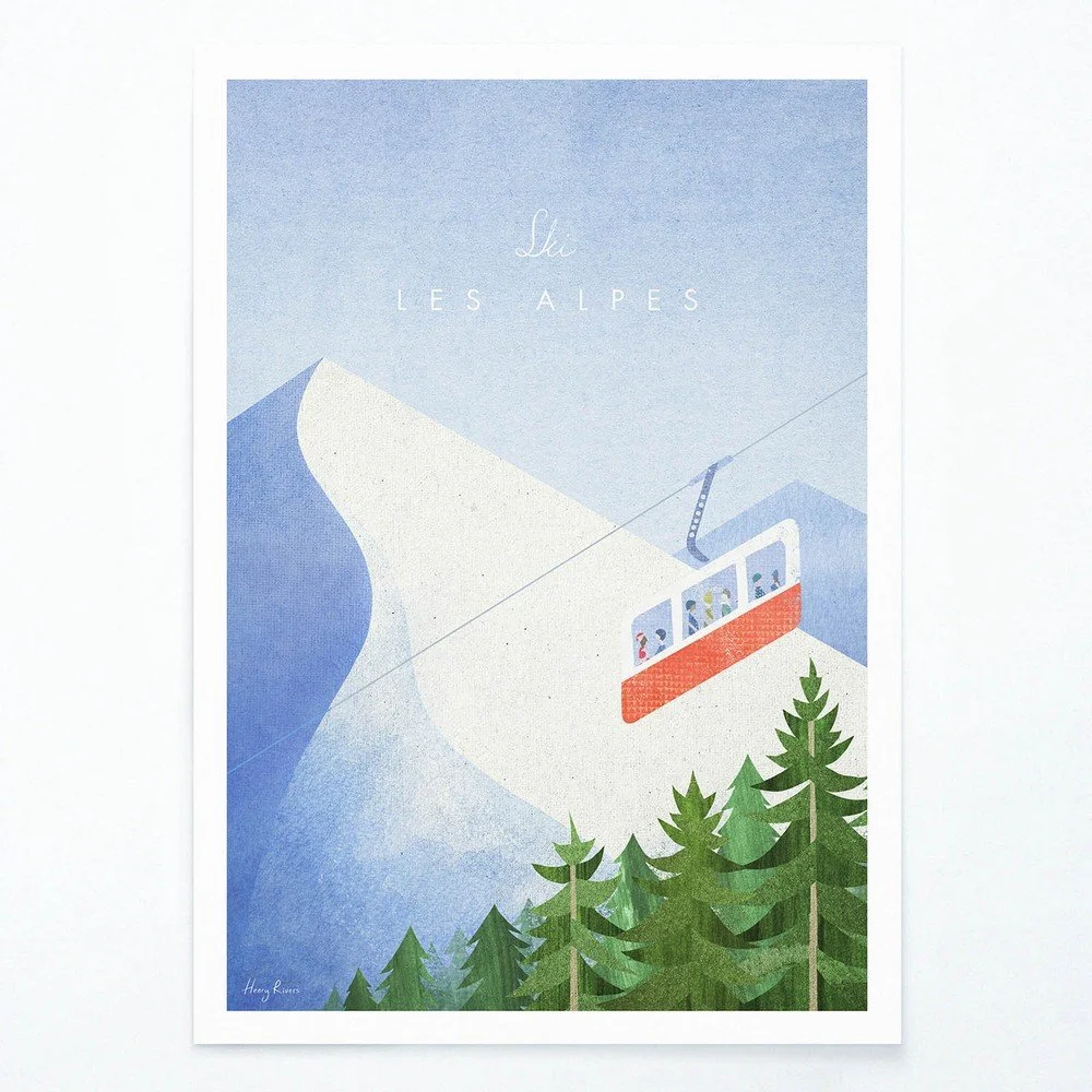 Plakát Travelposter Les Alpes, 50 x 70 cm v:1346671
