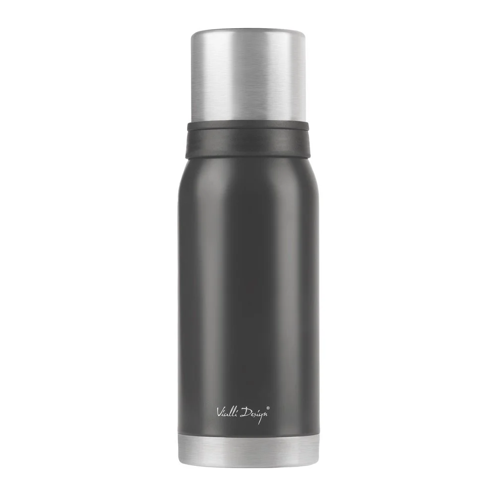 Černá cestovní termoska Vialli Design Fuori, 1 l v:1372553