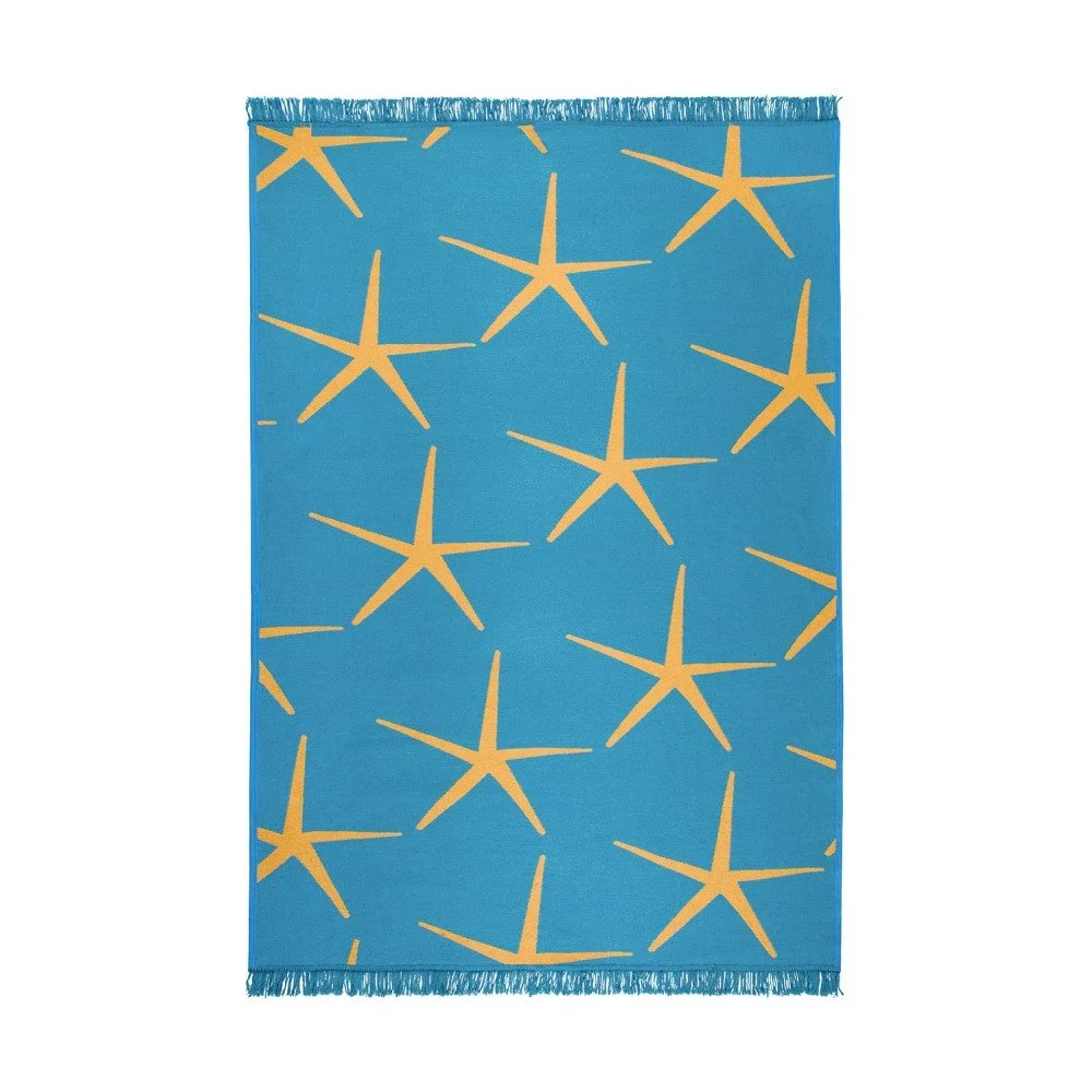 Modro-žlutý oboustranný koberec Starfish, 120 x 180 cm v:1042560