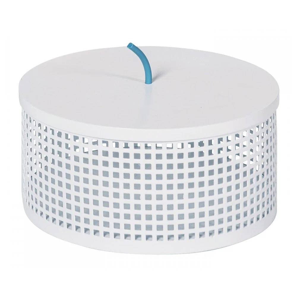 Bílý úložný box OK Design Boite, Ø 20 cm v:1021322