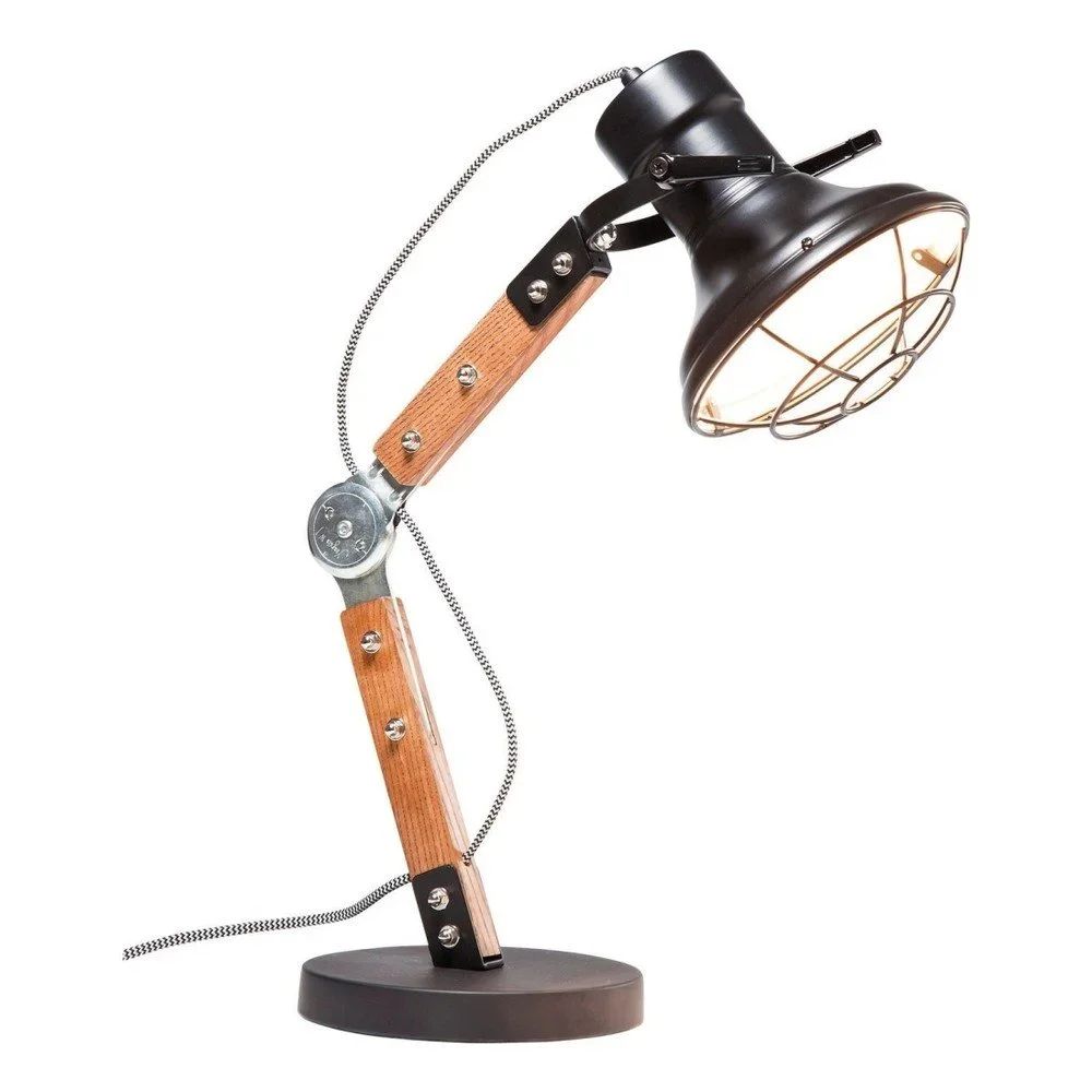 Černá stolní lampa Kare Design Rocky v:968928