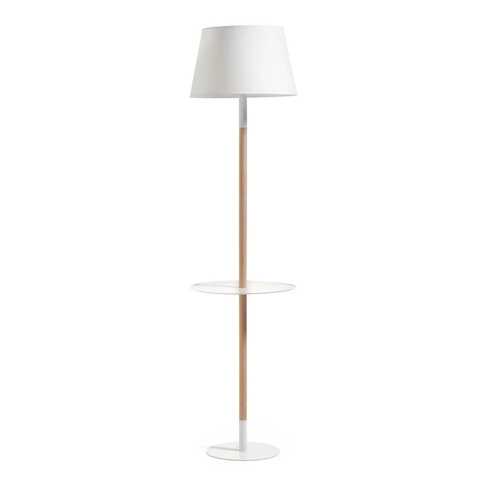 Bílá volně stojící lampa s odkládacím prostorem La Forma Moskov v:744844