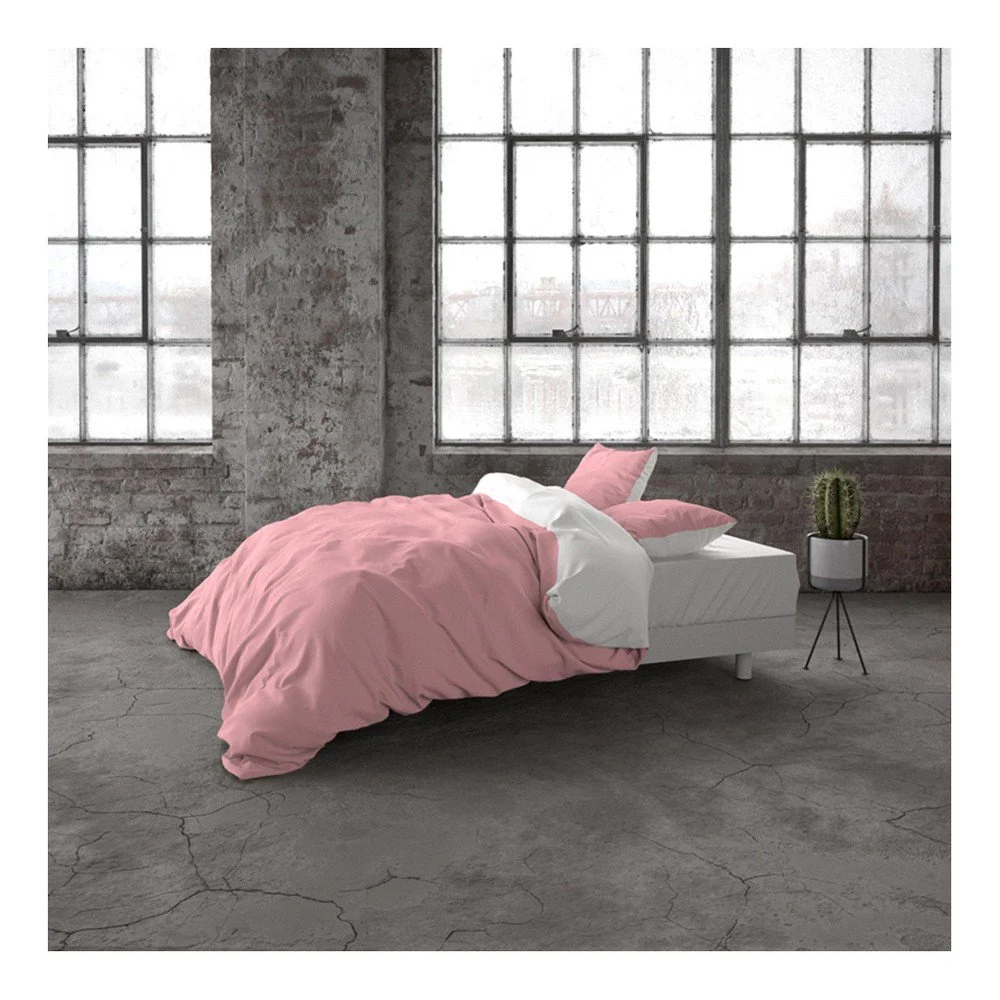 Růžové bavlněné povlečení na jednolůžko Primaviera Deluxe Tone, 140 x 220 cm v:1264270
