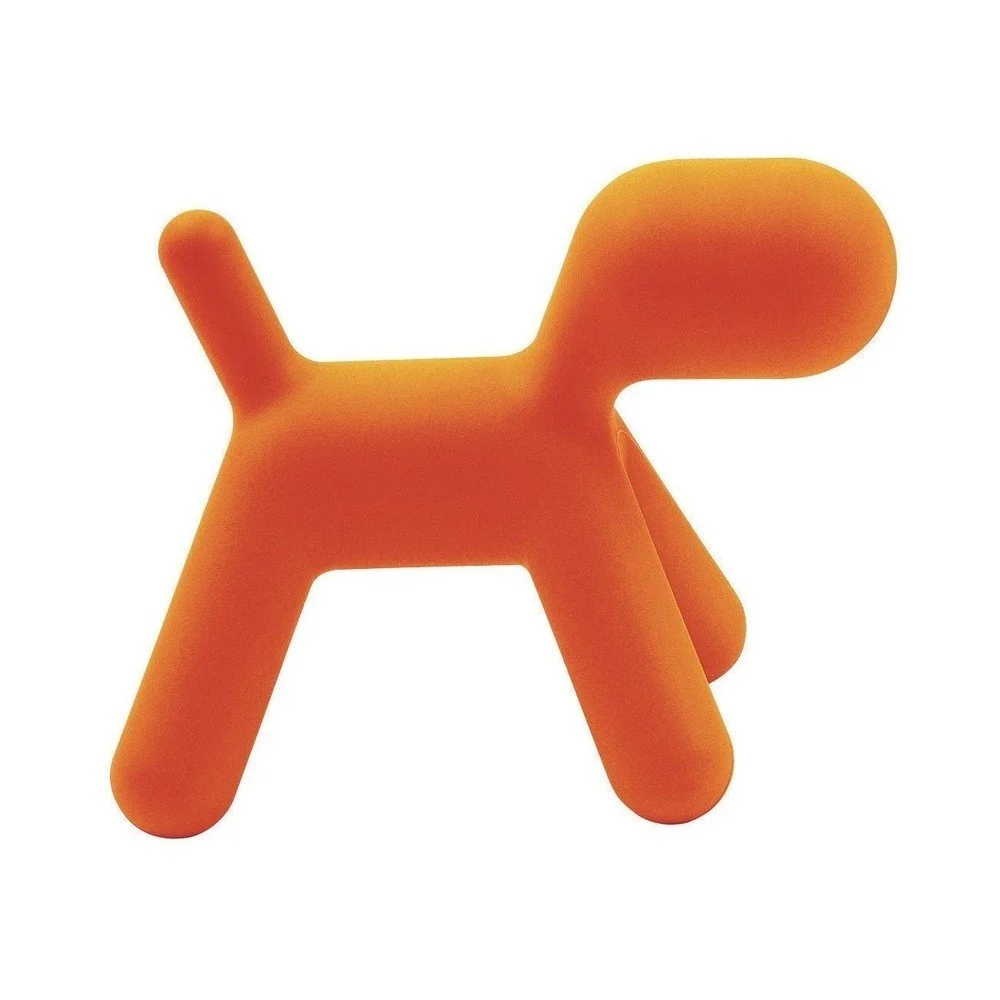 Oranžová dětská stolička ve tvaru psa Magis Puppy, výška 55,5 cm v:1306004