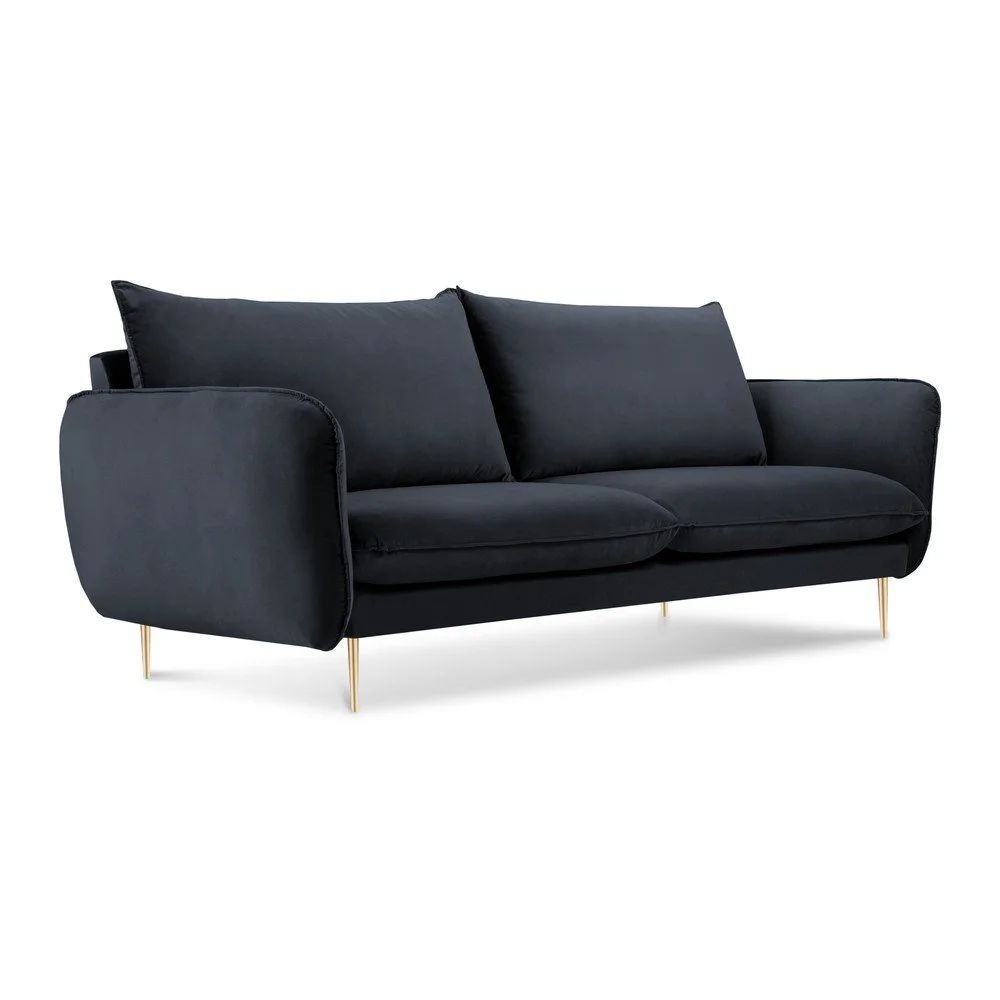 Antracitově šedá sametová pohovka Cosmopolitan Design Florence, 160 cm v:1304780