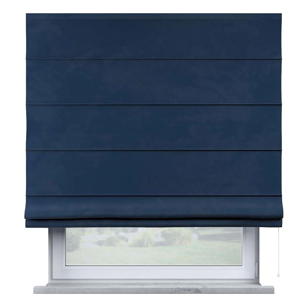 Modrá římská roleta 170x130 cm Posh Velvet v:1476000