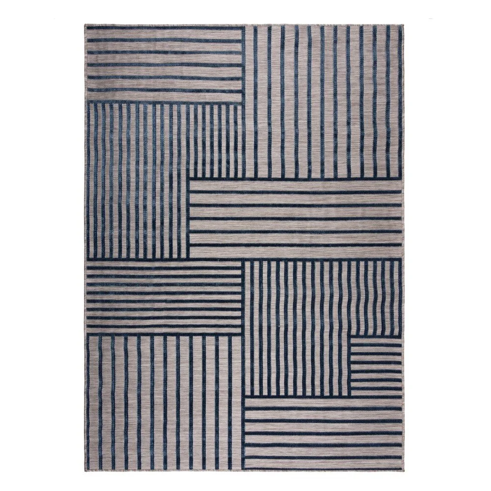 Tmavě modrý vnitřní a venkovní koberec 200x290 cm Vigo Blocks – Flair Rugs v:1754382