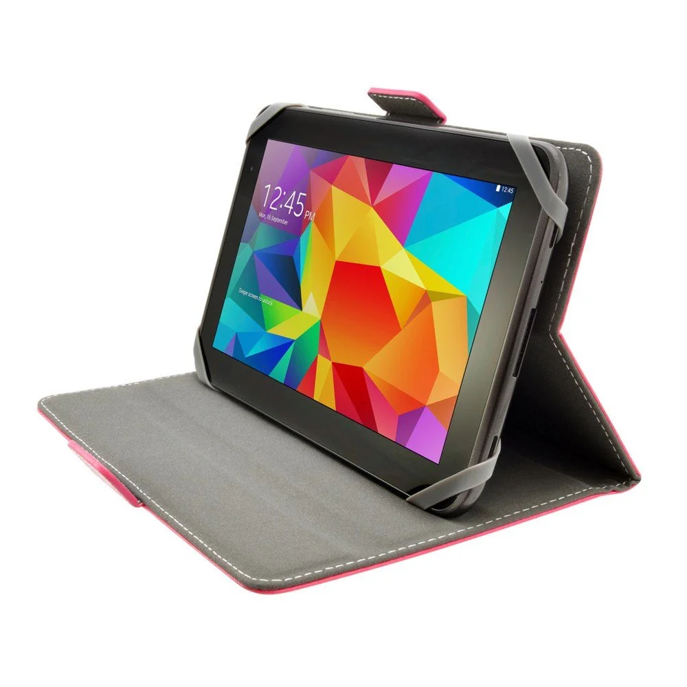 Růžové pouzdro pro 7-8" tablety Fixed Novel Tab se stojánkem v:708454