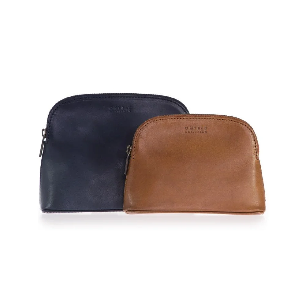 Set dvou kožených kosmetických taštiček O My Bag Classic Navy / Camel v:903724