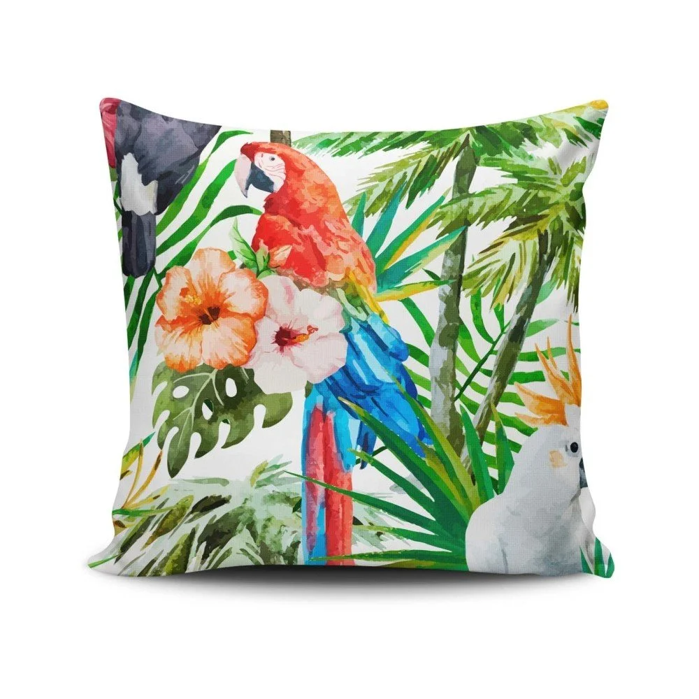 Polštář s příměsí bavlny Cushion Love Flowers, 45 x 45 cm v:1241618