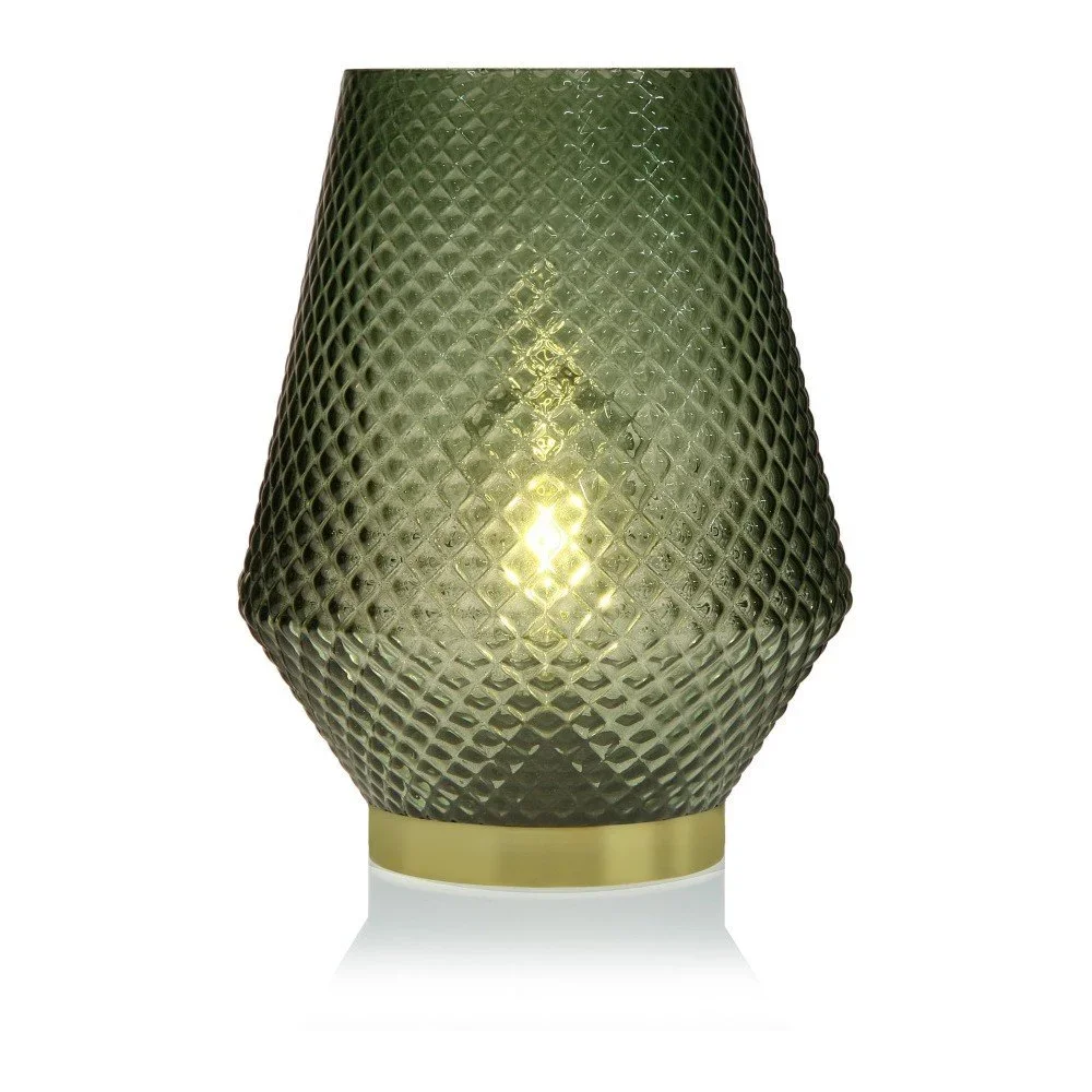 Zelená skleněná olejová LED lampa Versa Relax, ⌀ 21 cm v:1244442