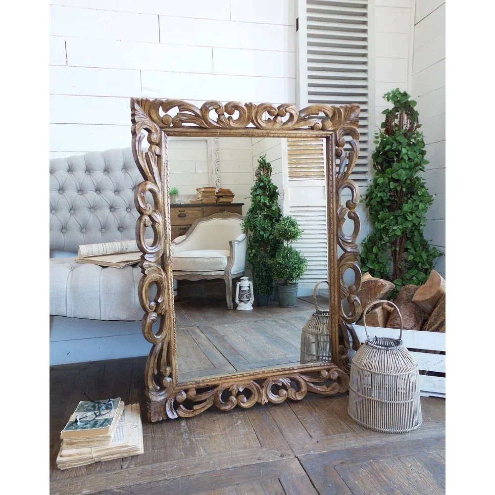 Zrcadlo Orchidea Milano Classic Wood, střední v:712776