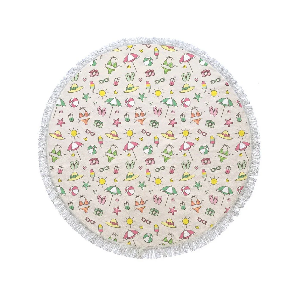 Kruhová osuška Summer Chill, ⌀ 105 cm v:825144