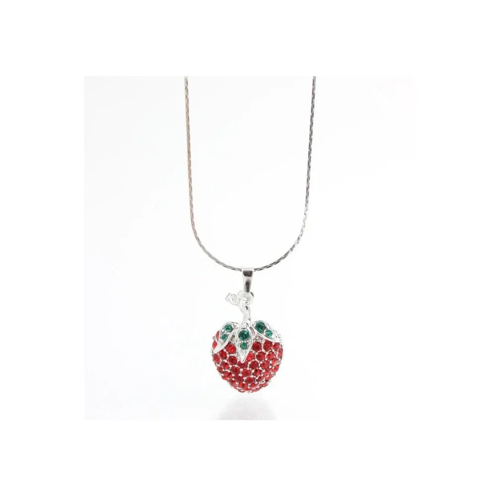 Náhrdelník se Swarovski Elements Laura Bruni Stawberry Crystals v:969076