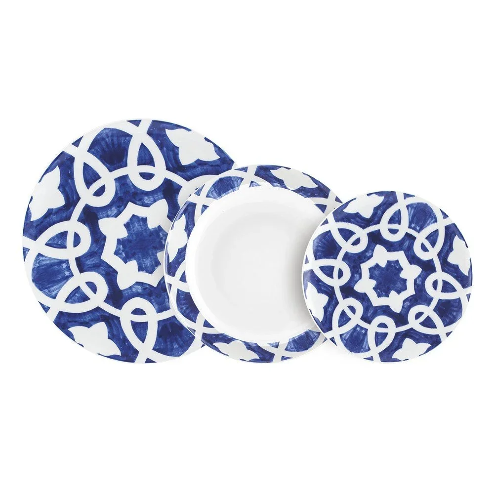 18dílná sada modro-bílého porcelánového nádobí Villa Altachiara Vietri v:1426143 18dílná sada modro-bílého porcelánového nádobí Villa Altachiara Vietri v:1426143