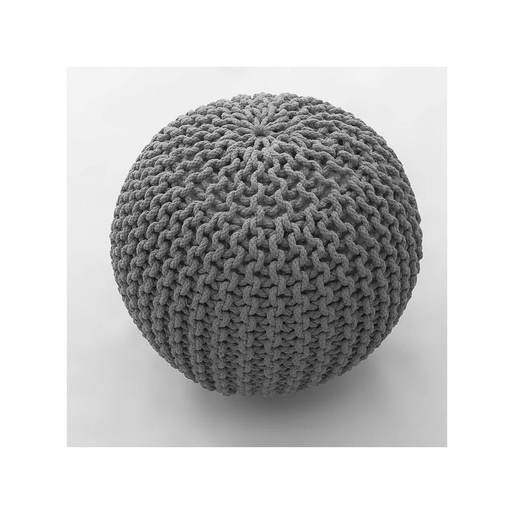 Stříbrný sedací puf Oval v:712498