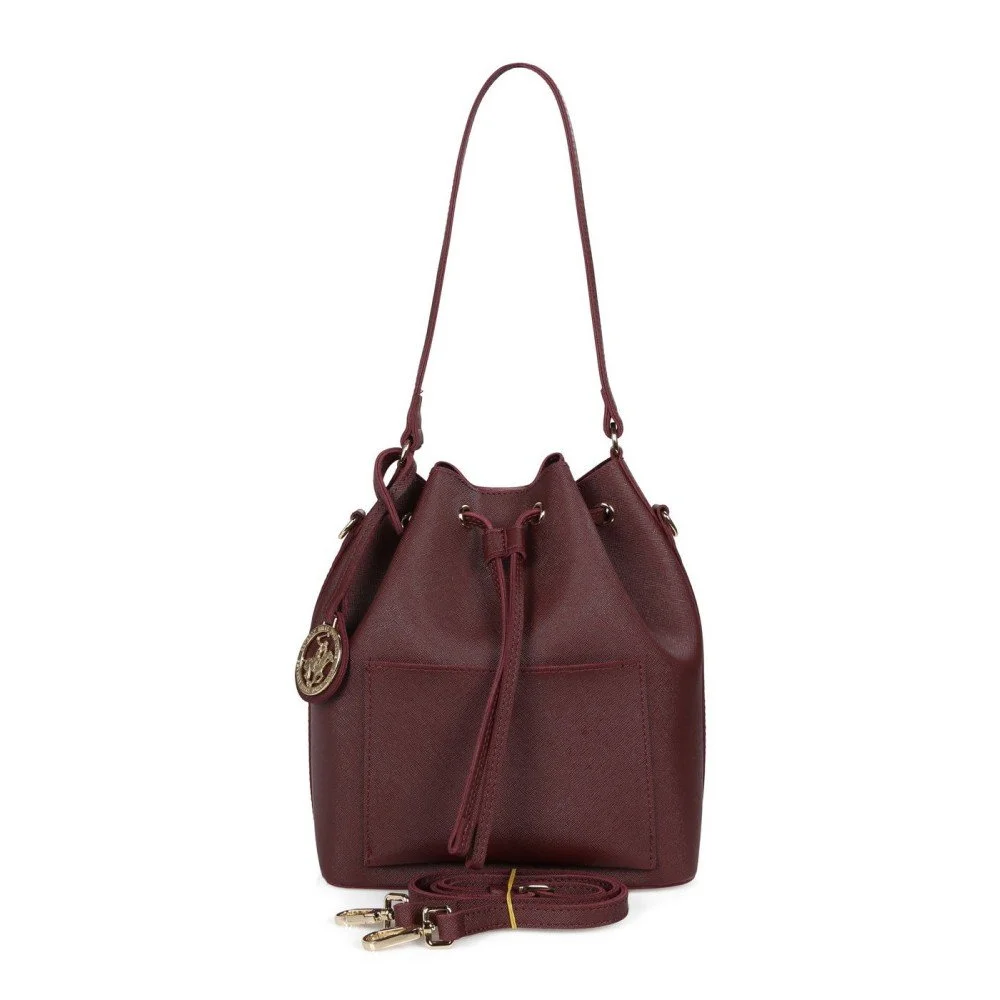 Tmavě červená kabelka Beverly Hills Polo Club Sophia v:976674