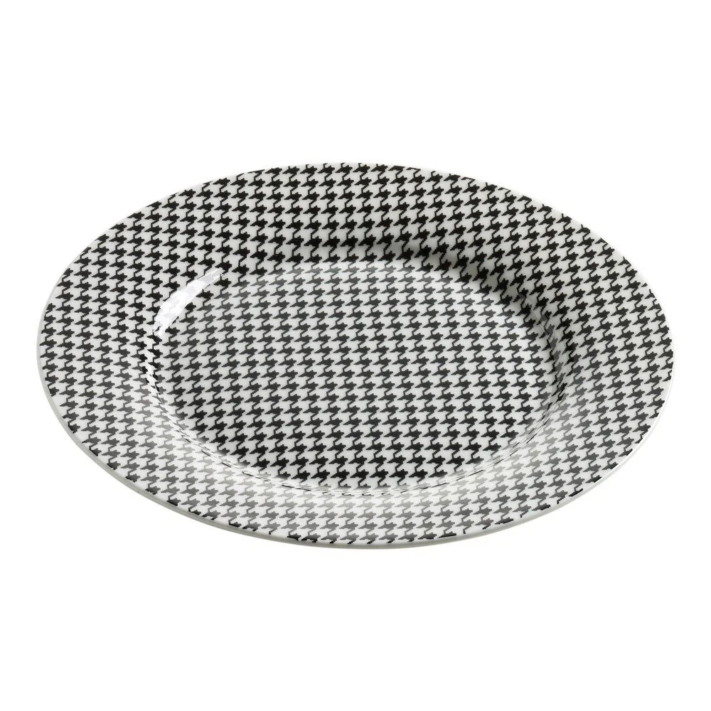 Talířek z kostního porcelánu Maxwell & Williams Art Deco Houndstooth, ⌀ 20 cm v:769372